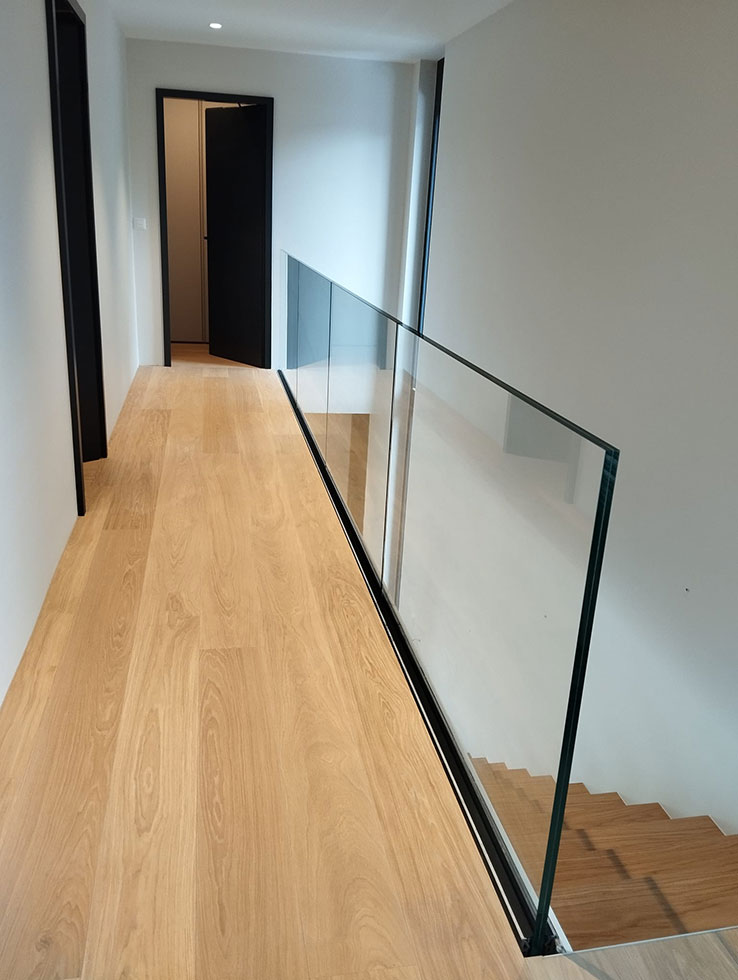 garde-corps escalier en vitre